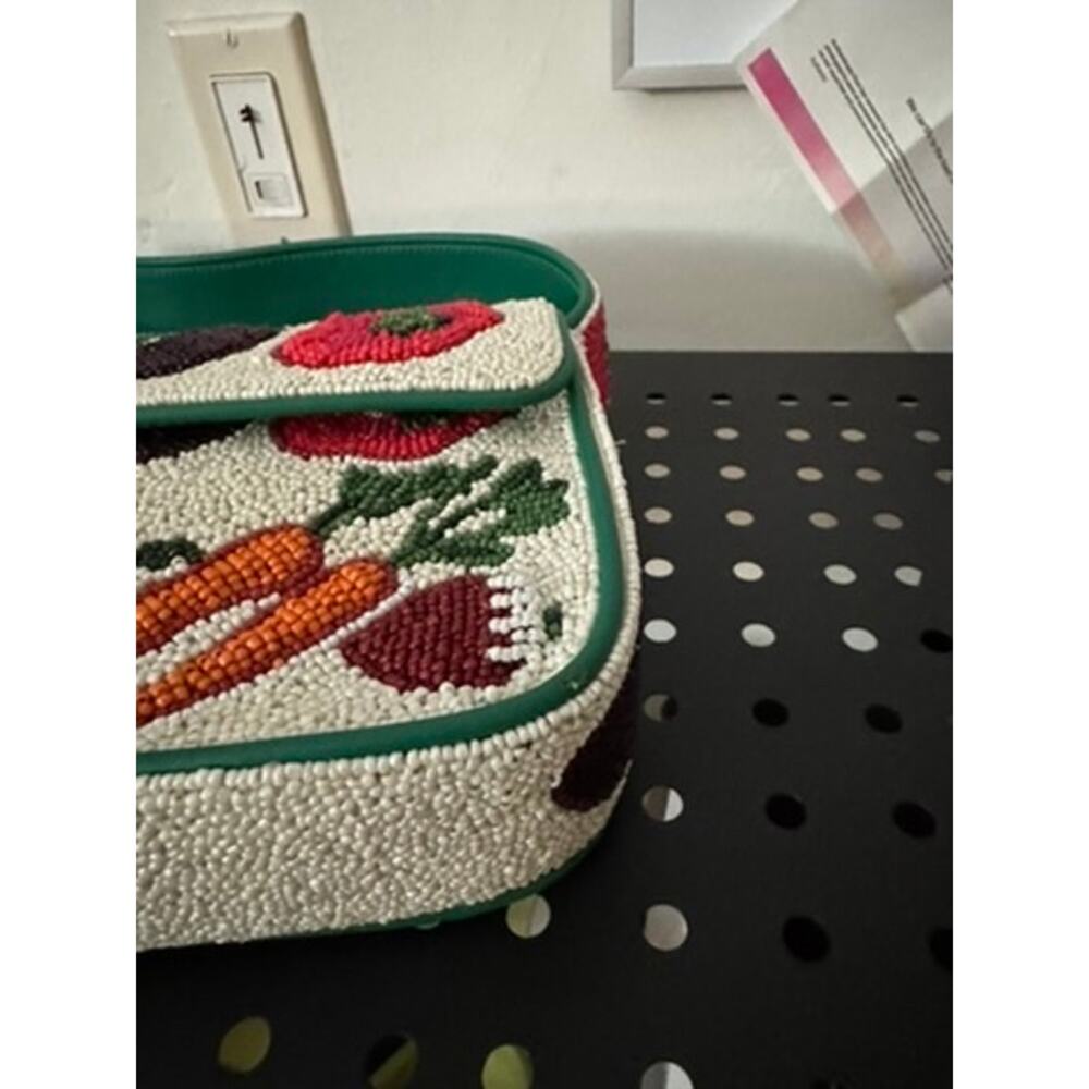 STAUD Tommy Beaded Crudite Vegetable Print Bag - Picture 3 of 6